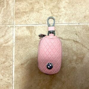 Pink BMW key cover
